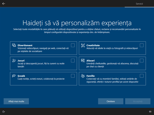 HaideÈ›i sÄƒ vÄƒ personalizÄƒm experienÈ›a