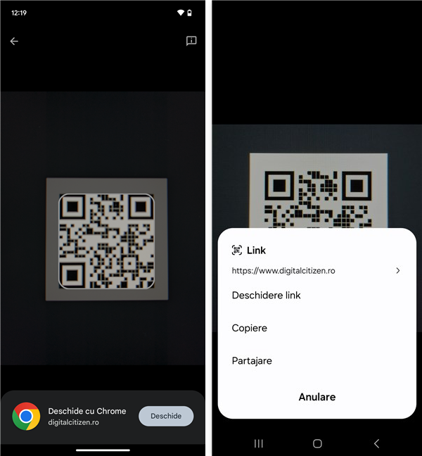 ScaneazÄƒ codul QR dintr-o fotografie de pe smartphone-ul tÄƒu