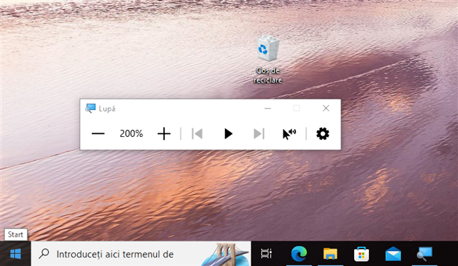 Lupa din Windows 10