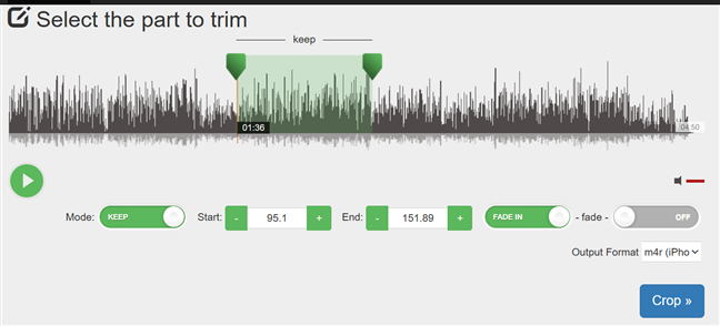 audiotrimmer.com este un site simplu È™i util pentru crearea de sonerii