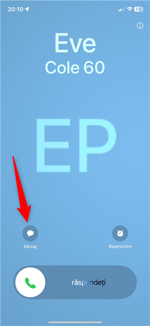 Cum foloseÈ™ti RÄƒspuns prin mesaj pe iPhone 