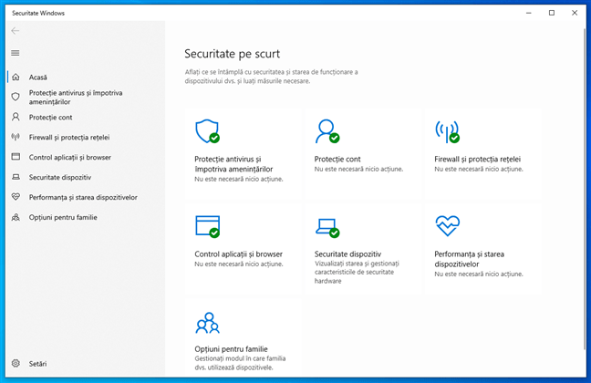 Securitate Windows Ã®n Windows 10