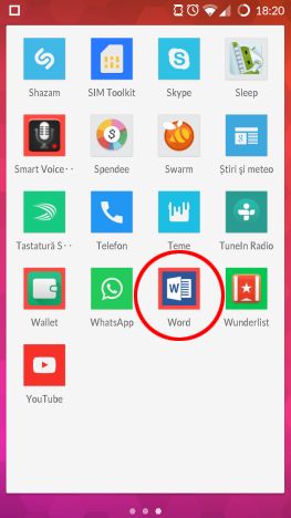 Android, Microsoft, Office, Word, fisier, deschide, accesare, cloud