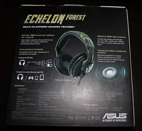 ASUS, Echelon, Forest, headset, review, recenzie, gaming