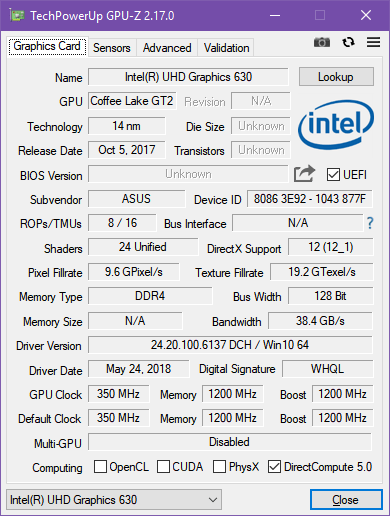 Cipul video integrat pe ASUS Mini PC PB60G