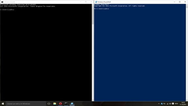 Windows 10, Command Prompt, Lina de comanda, PowerShell, noutati, caracteristici