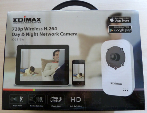 Edimax IC-3116W, camera, retea, wireless, zi, noapte, infrarosii