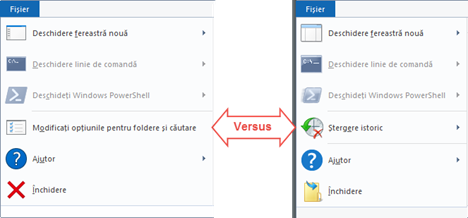 File Explorer, diferente, Windows 10, Windows 8.1