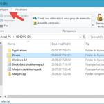 File Explorer, Windows, partajare, fisiere