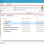 File Explorer, Windows, partajare, fisiere