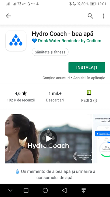 Pagina Hydro Coach în Magazinul Google Play