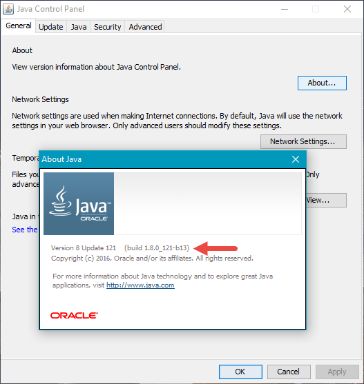 Java, versiune