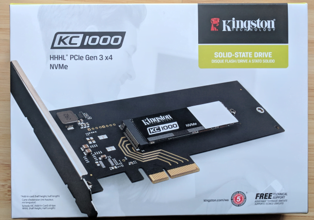 Kingston KC1000, NVMe SSD