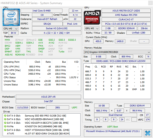 Kingston KC1000, NVMe SSD