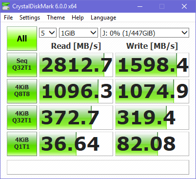 Kingston KC1000, NVMe SSD