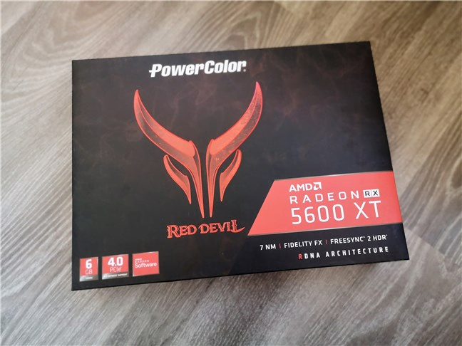 PowerColor Radeon RX 5600 XT Red Devil: Cutia