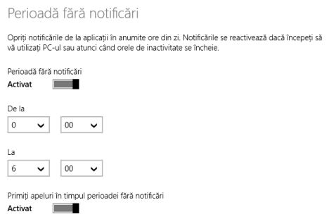 Windows 8.1, notificări