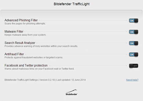 Bitdefender TrafficLight, protectie, navigare, internet, securitate