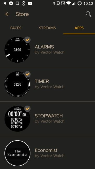 Vector Luna, smartwatch, Rose Gold, review, performante, aplicatii, baterie