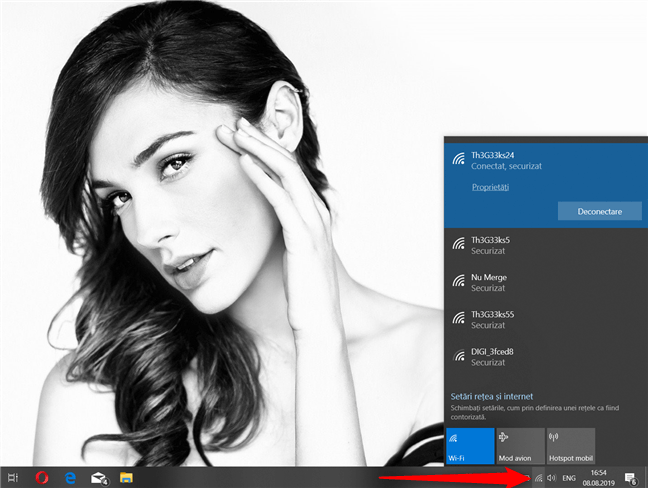Windows 10 afișează rețelele wireless din zona ta