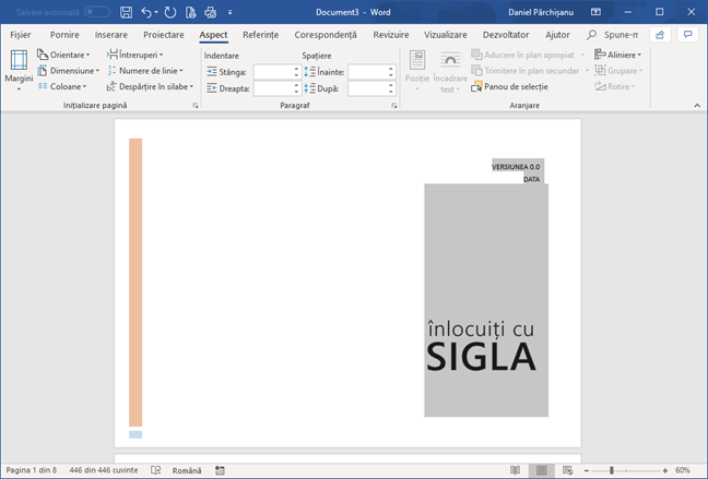 Orientarea Vedere în Microsoft Word