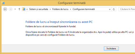 Windows 8.1, Work Folders, Foldere de lucru, configurare