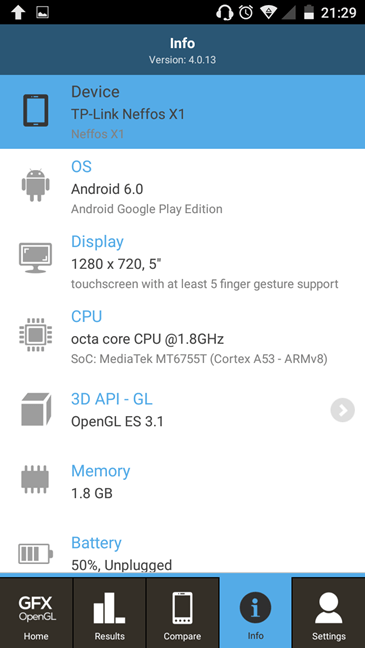 TP-LINK Neffos X1