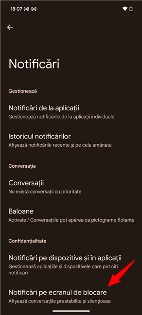 AcceseazÄƒ NotificÄƒri pe ecranul de blocare