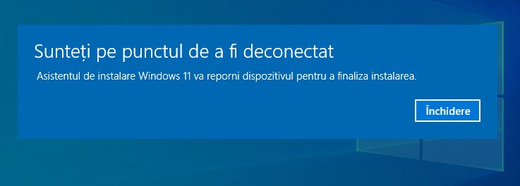 SunteÈ›i pe punctul de a fi deconectat