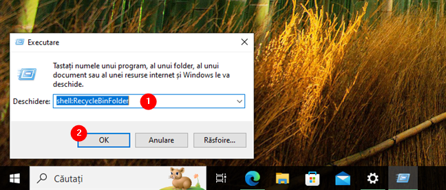 FoloseÈ™te fereastra Executare pentru a accesa CoÈ™ul de reciclare Ã®n Windows