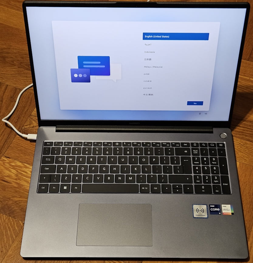 HUAWEI MateBook D 16 2024 are un panou IPS