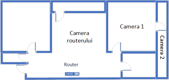 Apartamentul Ã®n care am testat ASUS RT-AX57 Go