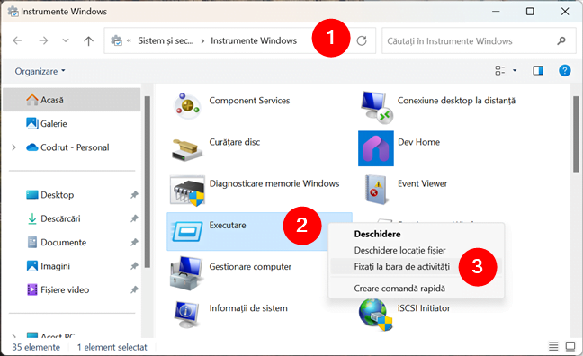 Cum fixezi Instrumente Windows la bara de activitÄƒÈ›i