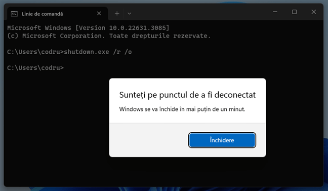 SunteÈ›i pe punctul de a fi deconectat