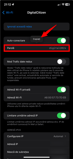 Cum gÄƒseÈ™ti o parolÄƒ Wi-Fi pe iPhone È™i cum o partajezi