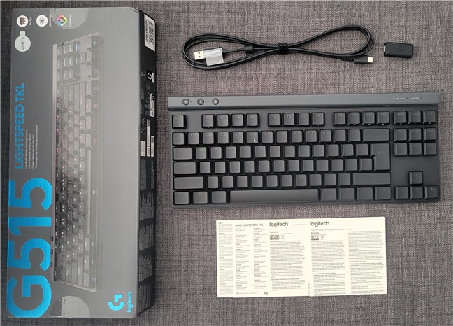 Logitech G515 LIGHTSPEED TKL: Ce gÄƒseÈ™ti Ã®n cutie