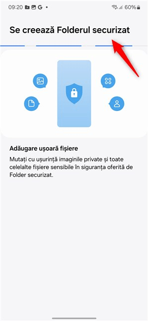 Se creeazÄƒ Folderul securizat