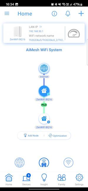 Configurarea sistemului mesh Wi-Fi folosind aplicaÈ›ia ASUS Router