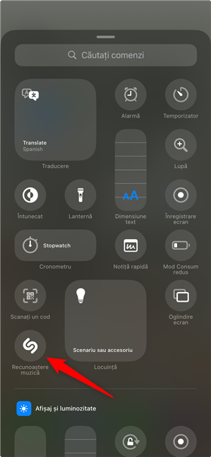 Cum adaugi Shazam Ã®n Centrul de control de pe iPhone