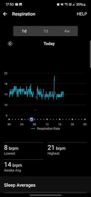 Garmin Instinct 3 supravegheazÄƒ È™i frecvenÈ›a respiratorie