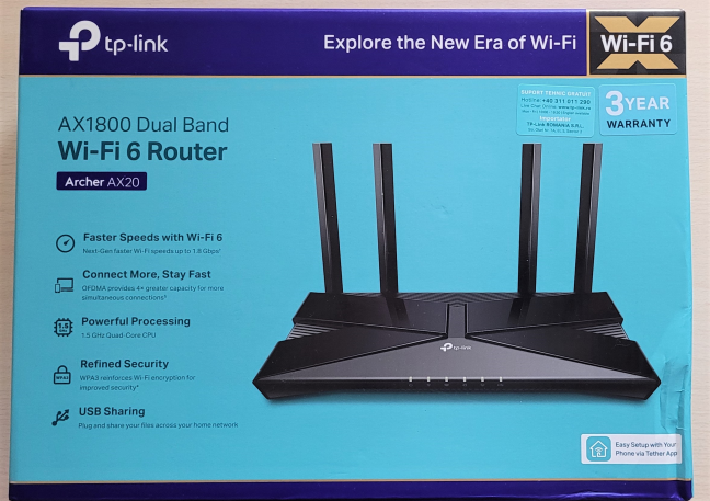 Premiul este un TP-Link Archer AX20