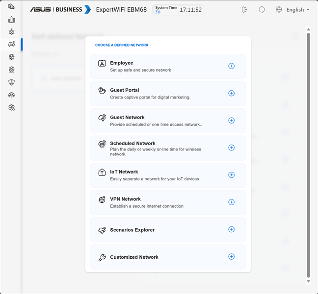 Crearea unei reÈ›ele auto-definite (Self-defined network)