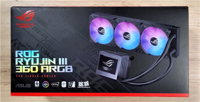 Cutia coolerului cu lichid ASUS ROG Ryujin III 360 ARGB