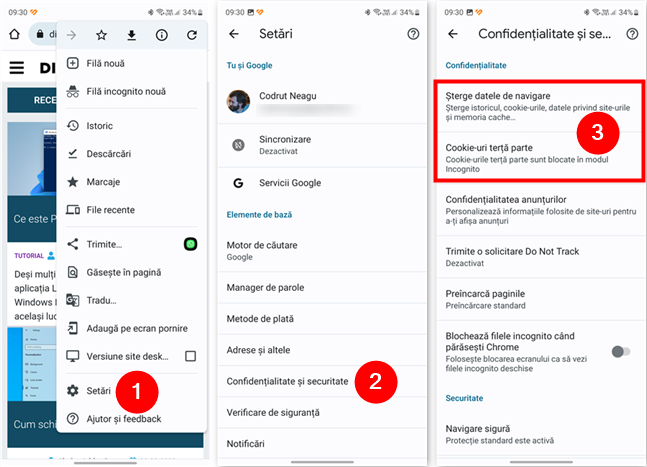 PoÈ›i gestiona cookie-urile de pe Android din setÄƒrile browserului