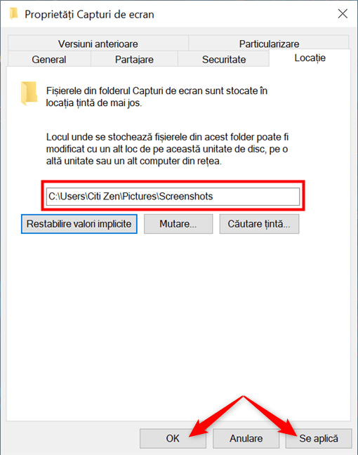 Unde Sunt Salvate Screenshoturile SchimbÄƒ LocaÈ›ia Capturilor De Ecran In Windows 10 Digital Citizen Romania