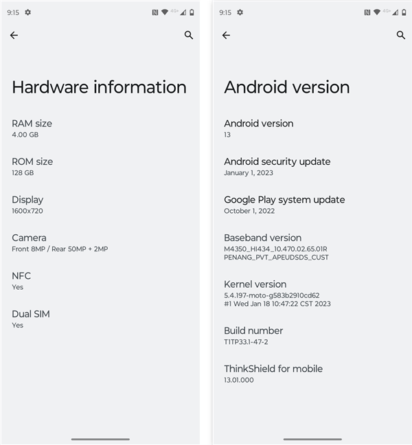 Motorola moto g53: hardware È™i software