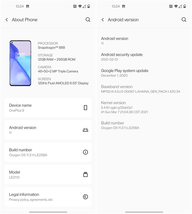 OxygenOS È™i Android 11