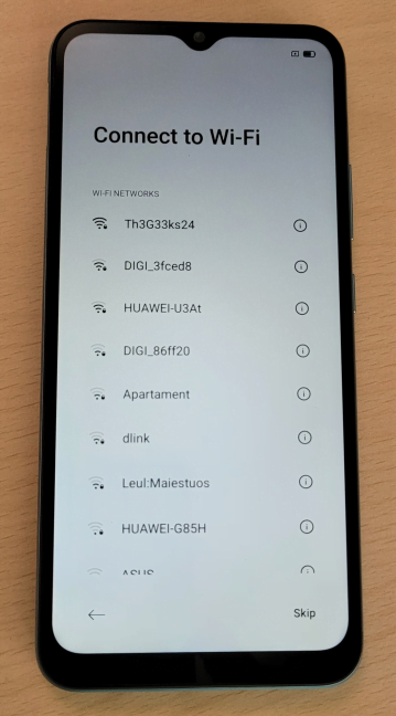 realme C21 poate folosi doar Wi-Fi 4