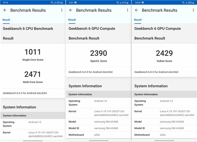 Rezultate Ã®n Geekbench 6