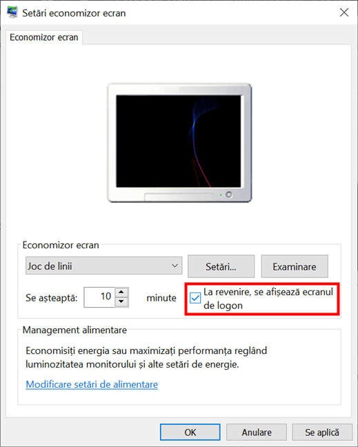 Decide dacÄƒ Windows 10 cere o parolÄƒ cÃ¢nd revine